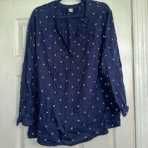 Women’s Old Navy v-neck linen top size xxl